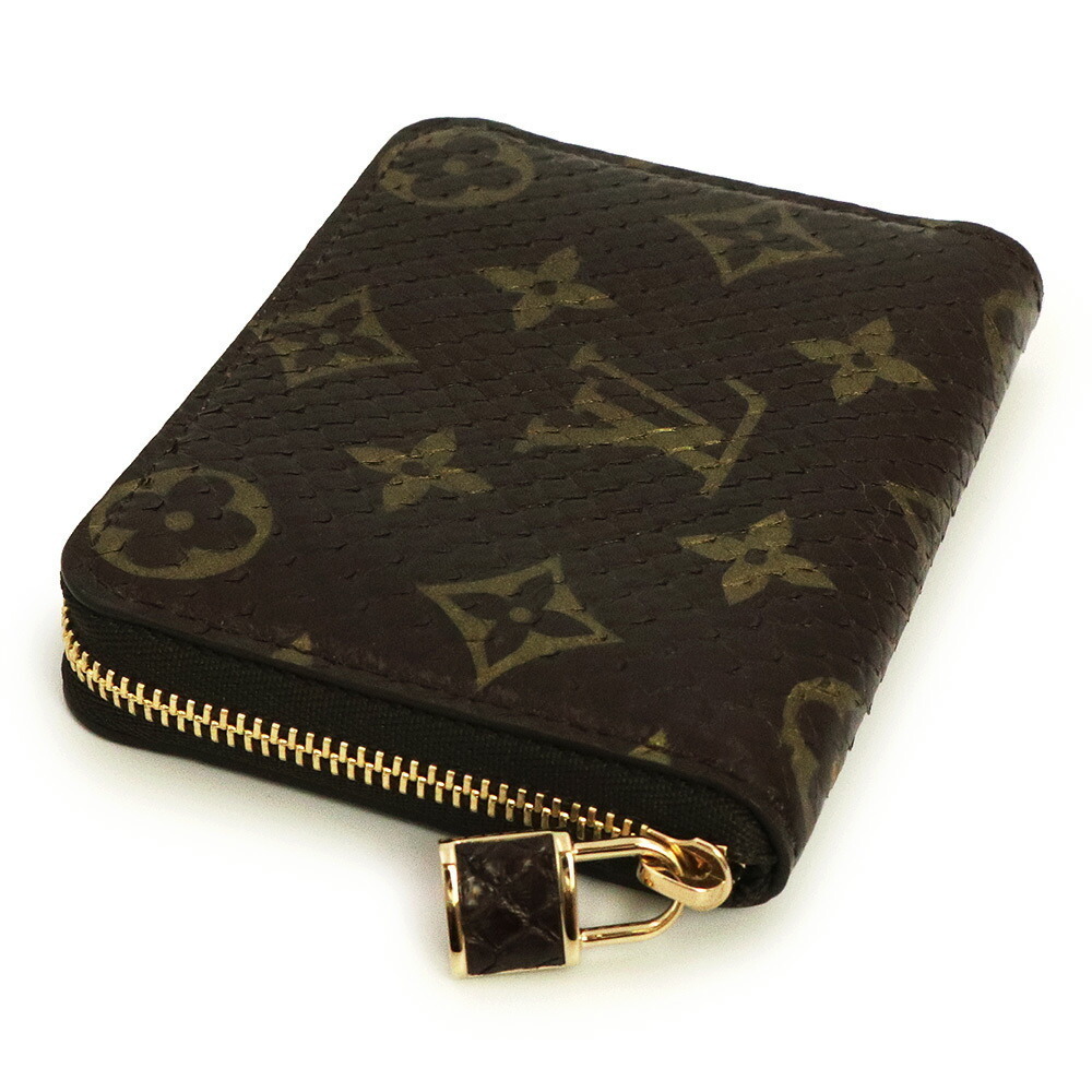 Louis Vuitton Zippy Coin Wallet Case Python Exoti… - image 4